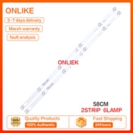 2pcs/set for TCL 32 Inch L32P1A LED Backlight Strip 32D2900 32HR330M06A8 32HR330M06A5 V1 4C-LB3206-H
