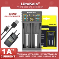 Liitokala Lii-202 NiMH Lithium Battery Charger 18650 1.2V 3.7V 3.2V 3.85V AA/AAA 26650 16340