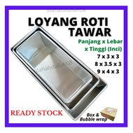 Loyang Roti Tawar Loyang Bread Loaf Pan Loyang Panjang Aluminium Bread Loaf Mould Loyang 7x3x3 8x3.5