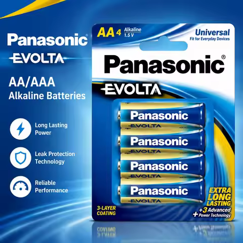 Panasonic EVOLTA AA/AAA High-Power Alkaline Batteries, Suitable for Mini Four-wheel Drive Racing Rem