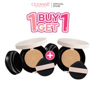 BUY 1 GET 1 FREE CEZANNE Chiffon Fit Cushion Foundation คุชชั่นเนื้อกึ่งแมตต์ ผิวเรียบเนียน