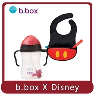 【b.box】桃苗選品—迪士尼 米奇 防漏水杯+圍兜袋