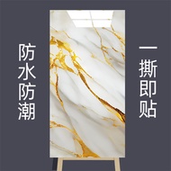 Aluminum Plastic Panel Wall Sticker Marble Tiles Wallpaper Self-adhesive Living Room Kitchen Bathroo