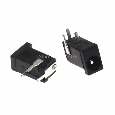 20Pcs DC-002 1A 30V Black DC Power Jack Socket Connector DC002 3.5*1.3mm 1.3 for Mini DC Socket