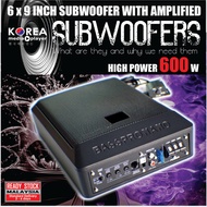 Active Subwoofer / Underseat Subwoofer (Build in Amplifier) 6X8INCH