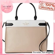 Pre-order: Kate Spade Staci Cameron Large Satchel Warm Beige Multi Colorblock Crossbody