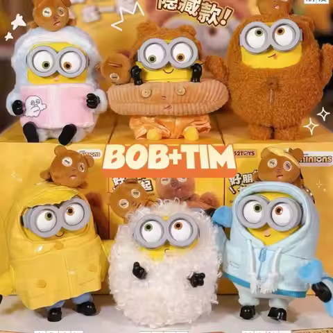 New Genuine 52toys Minions Bob & Tim Good Friends Together Series Blind Box Minions Anime Figures My