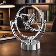 Globe Perpetual Motion Desktop Model Rotating Magnetic Swing Device Celestial Device Track Ornaments