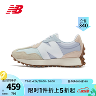 NEW BALANCE NB官方男鞋女鞋327系列百搭休闲鞋运动鞋 淡紫/浅薄荷绿/米色 WS327PAB 36.5(脚长23cm)