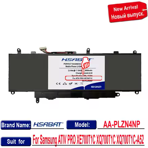 HSABAT 8000mAh AA-PLZN4NP Laptop Battery for Samsung ATIV PRO XE700T1C XQ700T1C XQ700T1C-A52 Series 