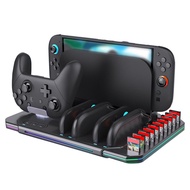 แทนชารจแบบหลายพอรตพรอมไฟ RGB สำหรบเครองเลนเกม Nintendo Switch รน SSN-0003