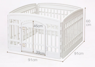 全城熱賣 - 寵物室內圍欄（白色）（4片圍欄【有門款】）