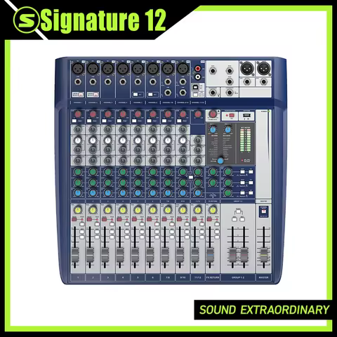 Signature 12 Signature12 Professional 12 Channel Audio Sound Mixer Mixing Analog Console Interface f