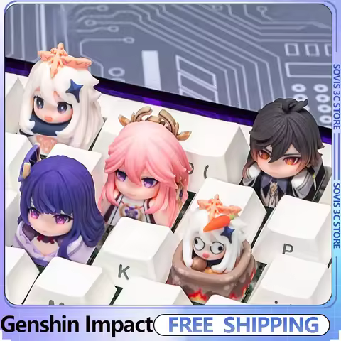 Anime Resin Keycaps Raiden Shogun/Yae Miko 3D printing Custom SA Profile Keycap for Mechanical keybo