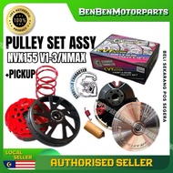 YAMAHA NVX155 V1-V3 NMAX155 V1-V3 RACING CVT FRONT + REAR PULLEY SET PULLEY DEPAN BELAKANG STRONGER 