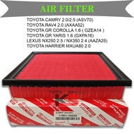TOYOTA CAMRY ASV70, RAV4, YARIS, GR COROLLA, HARRIER MXUA80, LEXUS NX250/NX350 AIR FILTER ( 17801-25