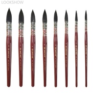 LOOKSHOW Professional Watercolor Brush Artist Paint Brush Set Gouache Oil Painting Brush Darwing Art