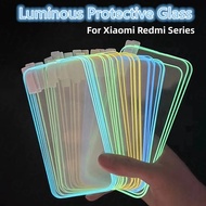 Luminous Tempered Glass for Xiaomi Redmi Note 11E 11S 11 10 9 Pro Max 9S 10S Xiaomi Mi 11T/11T pro Screen Protector 11t 11 lite 5G SE Poco X3 NFC