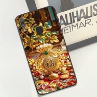 Case for Vivo 1820 / Y91 / Y91c / Y1s / Y93 / Y95 printed with gold money bag, lucky and fortune bag