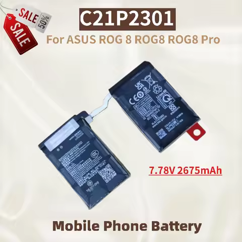 High Quality C21P2301 Battery 7.78V 2675mAh For ASUS ROG 8 ROG8/8 Pro Mobile Phone Brand New Replace