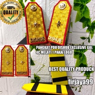 MERAH PDU rank Dishub Gol 4C red strip/ PDU Dishub Gol 4C red gold trim