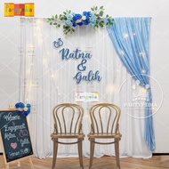 SIMPLE ELEGANT PROPOSAL BACKDROP DECORATION | ENGAGEMENT CLOTH DECORATION FOR WEDDING/S