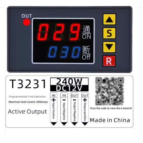 0-999s/min/hour T2310 Digital Time Controller Countdown Timer Switch DC 12V 24V A220VC 110V Delay Ti