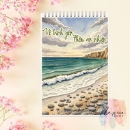 Coloring picture A4 & A5 Landscape Drawing peace, more peace