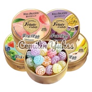 Kiss Delicias Fruity Candy Mix Fruit 60g Pear Passion Fruit Peach Flavored Hard Candy
