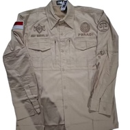 KEMEJA Tactical advocate shirt. embossed embroidered advocate shirt