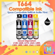 Epson Refill Ink T664 Compatible ink For EPSON L120/L210/L360/L1300