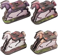 C4Labs Horse Character Mount | x4 Mounts | 1x2in Base | Role Playing Games | DND D&D Pathfinder