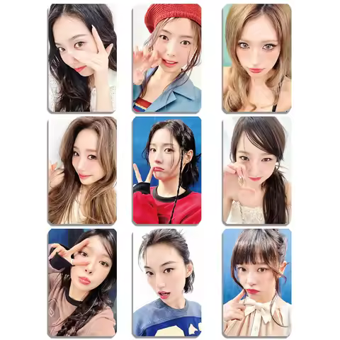 9Pcs/Set Idol I.O.I New Return Album LOOP Periphery Lomo Cards Postcards Lim NaYoung Kim Chung Ha Ch