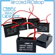 ACProS CBB61 Fan Capacitor Wired Motor Capacitor CBB61 1uf 1.2uf 1.5uf 1.8UF 2uf 2.5uf 3uf 3.5uf 4uf