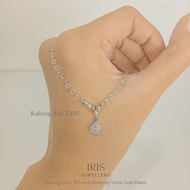 [Iris Jewellery] - Necklace KSET295 - 925 Sterling Silver Plated 18K White Gold