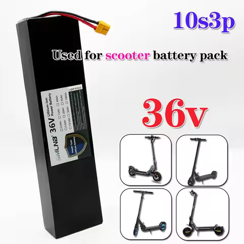 Rechargeable 36V 9800mAh 10S3P Lithium-Ion Battery 500W with Built-in BMS for KUGOO S1 S2 S3 Electri
