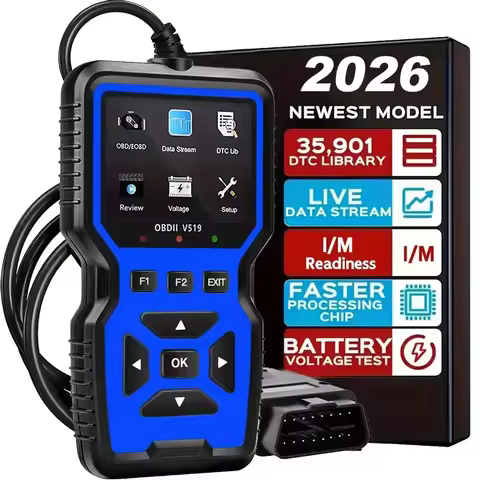 V519 BLUE Car Diagnostic Scanner Tool Automotive OBD2 Scanner for Engine Health Check with Color Scr