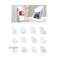 [Dolity2] Acrylic Brochure Holder Brochure Display Stand Gifts Document Paper Literature Holder Holder for Pamphlets Reception