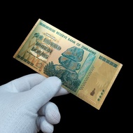 Zimbabwe Coin 10 million Gold Foil Plastic Material Million Billion Commercial Ornamental Gold Foil 