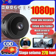 terlalu kecil untuk dilihat🔥A9🔥Kamera Mini WiFi Hd 1080P terhubung ke ponsel dengan suara Koneksi ja