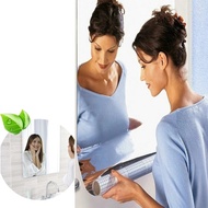 【Free-delivery】 One Way Mirror Surface Wall Sticker Soft Mirror Wall Bathroom Mirror Silver Mosaic Square 3d Wall Paper