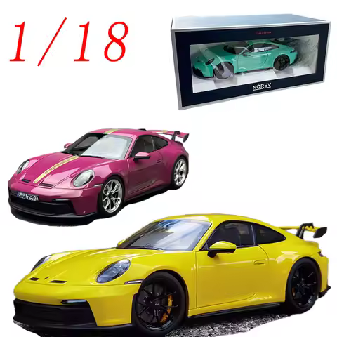 NOREV Porsche Diecast 1/18 Scale Porsche 911 Alloy Car Model Porsche GT3 Play Vehicles Original Box