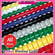 [Loose]Colour Comb Binder | Plastic Comb Binding Rings / Binding Comb Ring / Color Comb Binding | 彩色