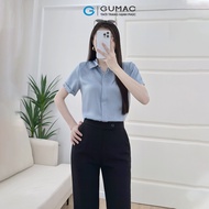 [12-13.9 |MUA 2 GIẢM 20K] Áo sơ mi nữ giấu nút màu hồng - trắng vải lụa mặc đi chơi công sở thời tra