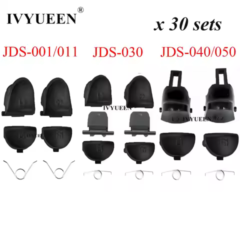 IVYUEEN 30 Sets for Dualshock 4 PS4 Pro Slim Controller R2 L2 L1 R1 Trigger Buttons for PlayStation4