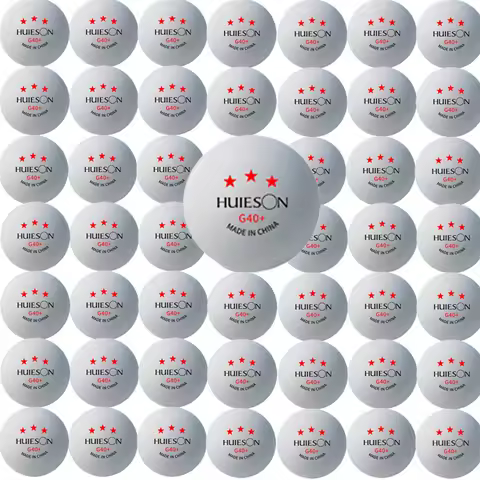 New Huieson 3 Star 20~100 PCS ABS 40+ Material Professional Table Tennis Balls TTF Table Tennis Ping