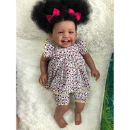 Reborn doll Simulation Baby MILA Black doll Silicone doll Toy reborn doll