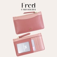 MADAM PEONY กระเป๋าใส่บัตร กระเป๋าใส่การ์ด การ์ดโฮลเดอร์ รุ่น 𝐅𝐑𝐄𝐃