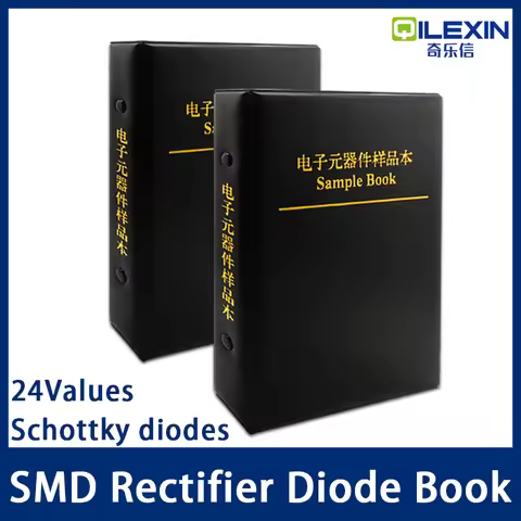 Rectifier Diode Sample Book SMD SMA Assortment Kit 24 Values Schottky diodes M1 M4 M7 SS12 SS14 SS16