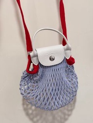 Longchamp Le Pliage Cuir 網袋斜背包